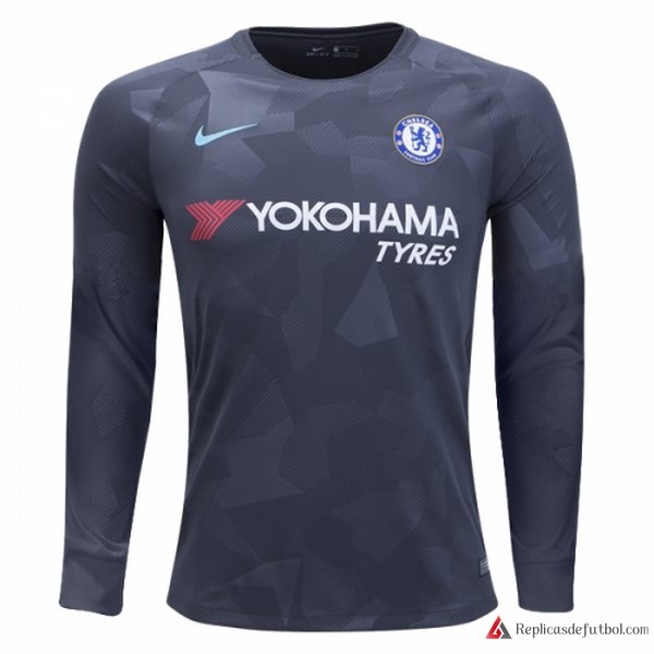 Camiseta Chelsea Tercera equipación ML 2017-2018
